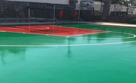 顺义篮球场翻新地面